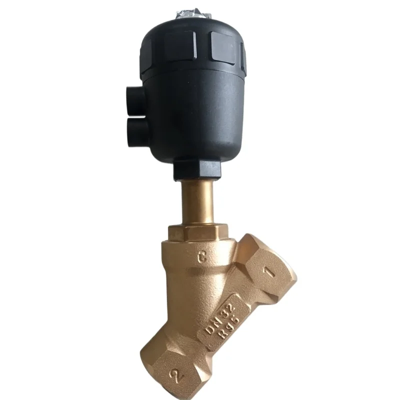 For 2000 A Pneumatic Angle Seat Valve G1 Inch * 2/2, DN25, Gun Copper 00001248