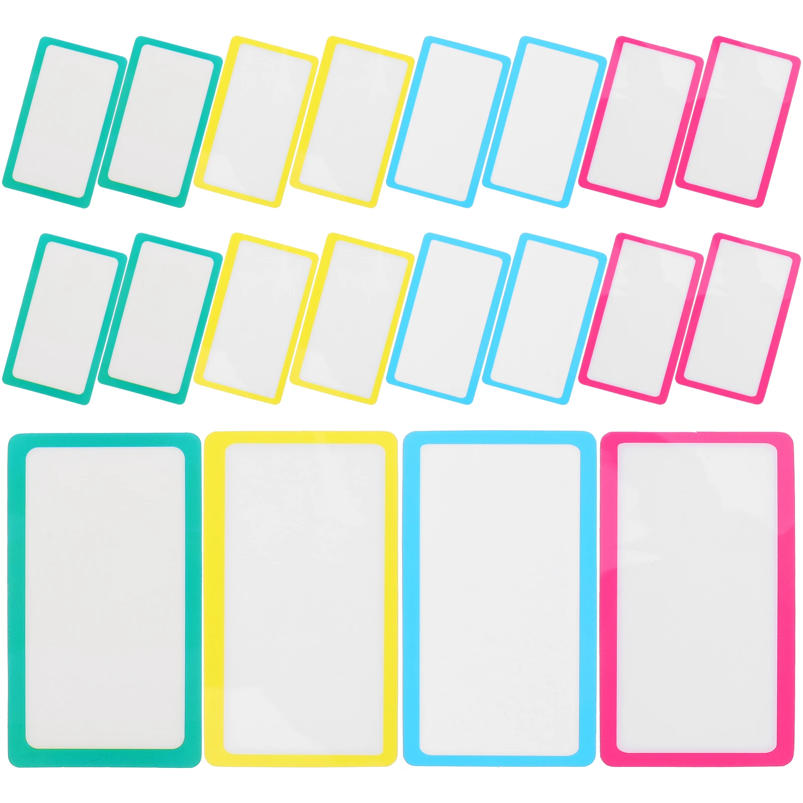 

20 Pcs Dry Erase Labels Adhesive Removable Reusable for Containers Home Office Organization Storage Bin Tags