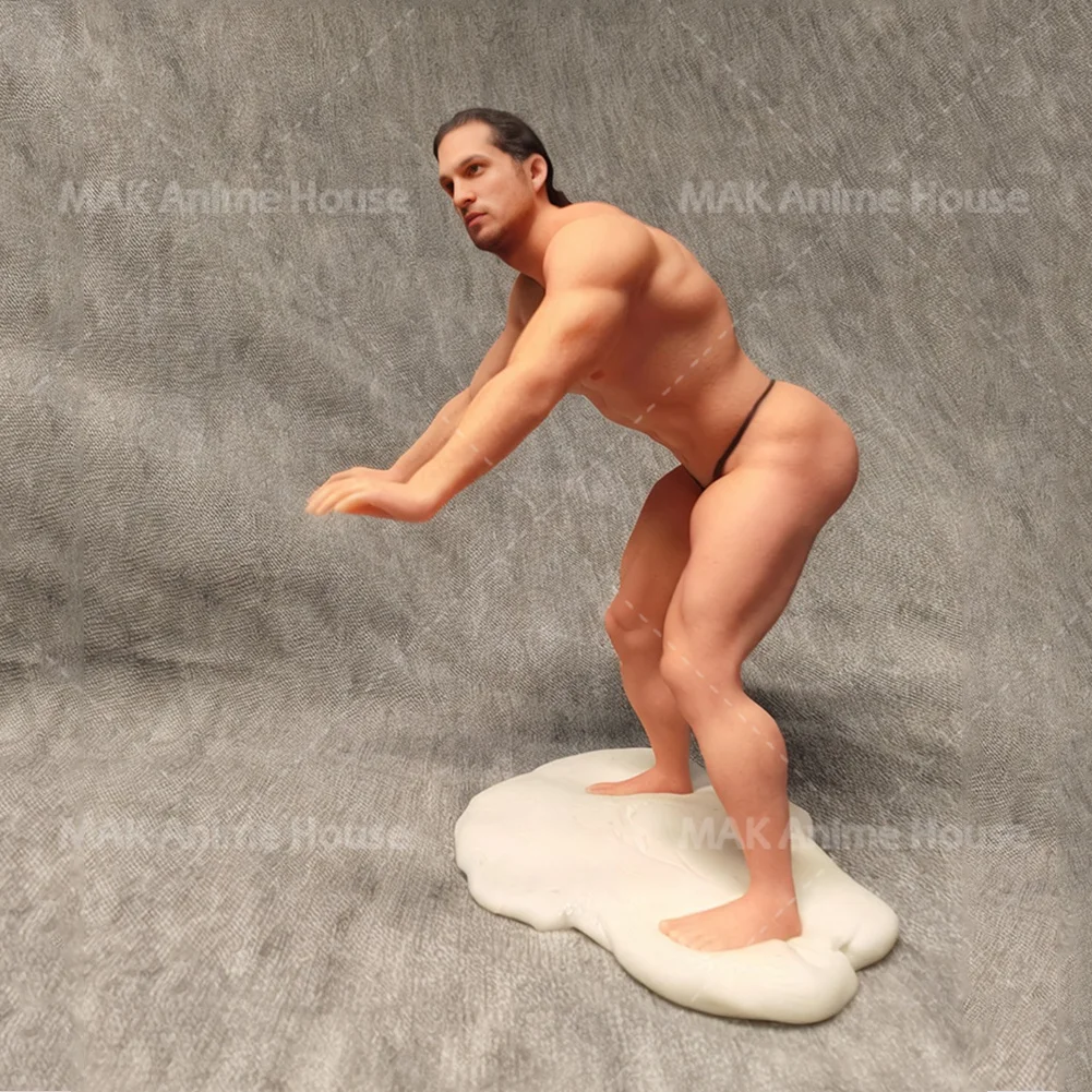 Requintado facial pintado 1/64 1/43 1/18 fitness dobra muscular masculino musculação figura hiperrealismo modelo cena brinquedos criativos