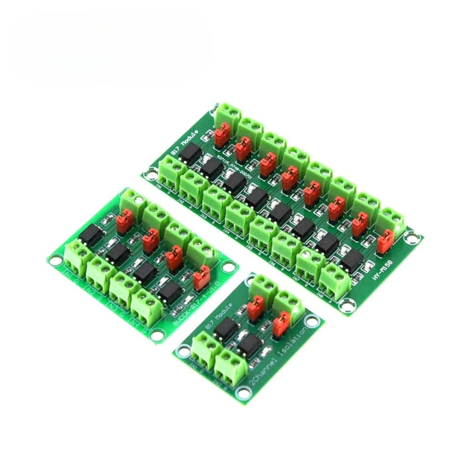 PC817 2 4 8 Channel Optocoupler Isolation Board Voltage Converter Adapter Module 3.6-30V Driver Photoelectric Isolated Module