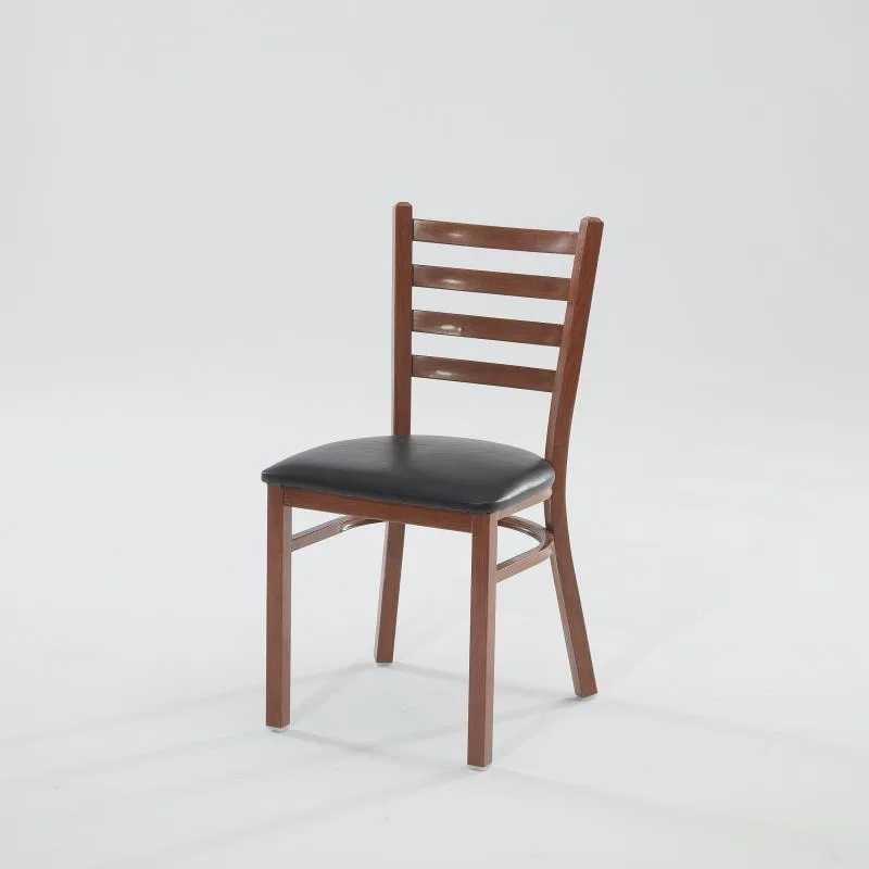 Morden Furniture Solid Wood Modern Design Restaurant Chairs with Natural Color PU Leather Cushion for Home Bar Cafe Hotel Use