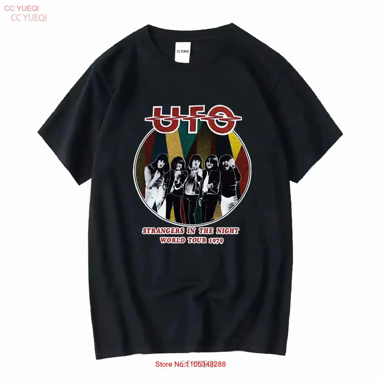 UFO 'Strangers in the Night World Tour 1979' original vintage shirt Washed Breathable  vintage Washed Casual Comfortable