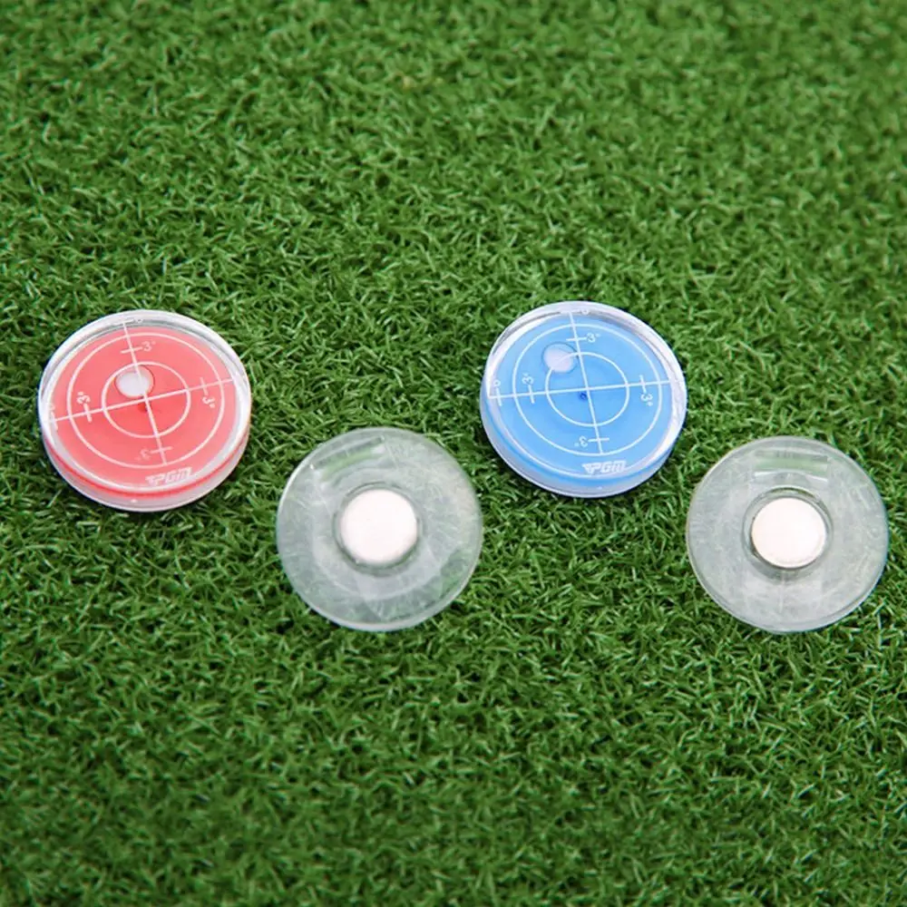 Golf Level Mark Magnetic Cap Clip Golf Ball Marker Training Aids Accessories