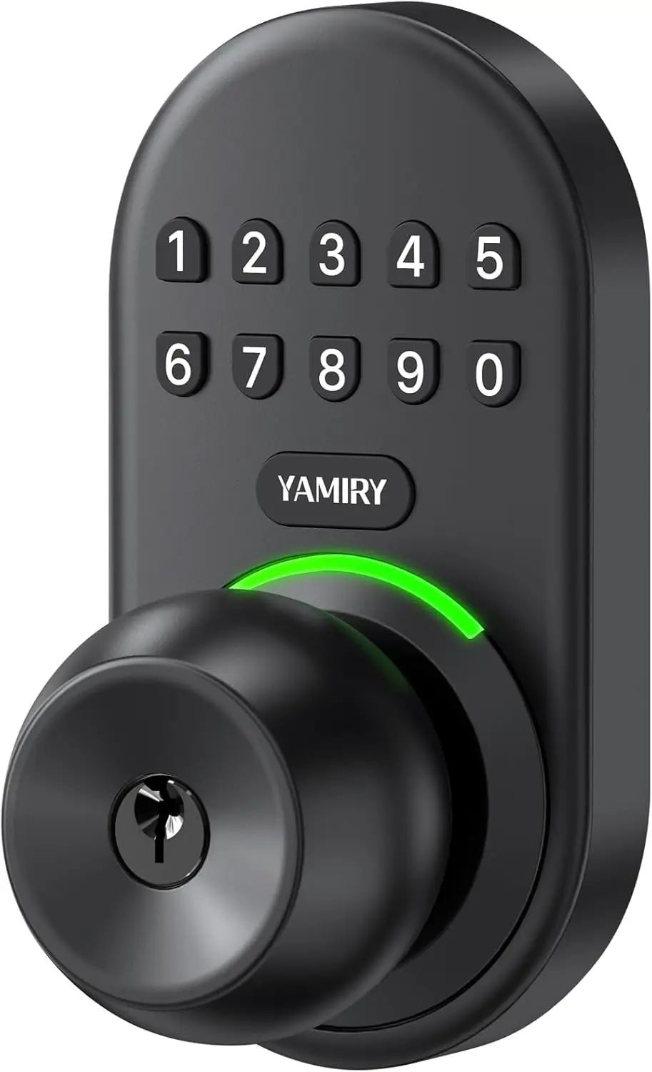 

Smart Keyless Entry Door Knob Lock with Digital Code, Easy Installation for Front Door