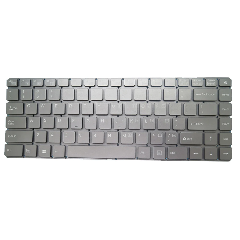 English US Laptop Keyboard YXT-NB93-59 MB3008002 Compatible MB3002012 PRIDE-K2651 MB3006002 PRIDE-K2630 Gray Without Backlit New