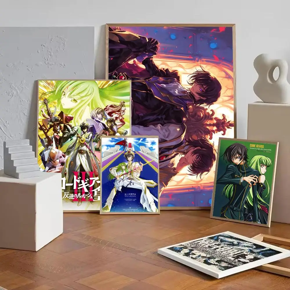 Anime Code Geass Hangyaku No Lelouch Poster Gift with prints Home bedroom living room decoration promotion and display