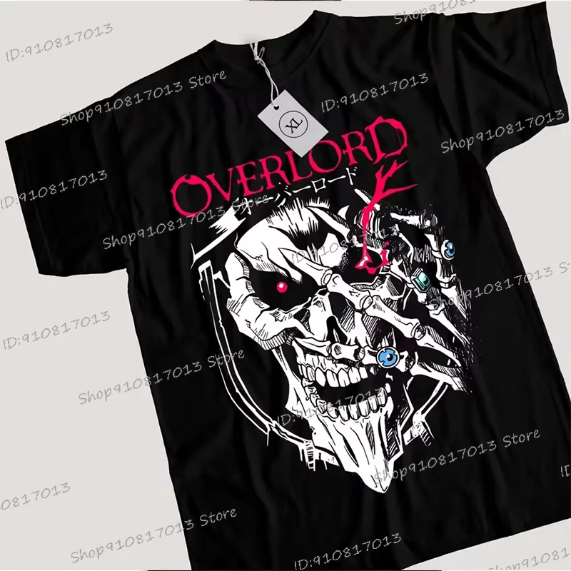

Overlord New T-shirt for Men Cool Streetwear Summer Clothes Men's Overlord Ainz Ooal Gown T-shirts Trendy Anime Manga Gift Shirt