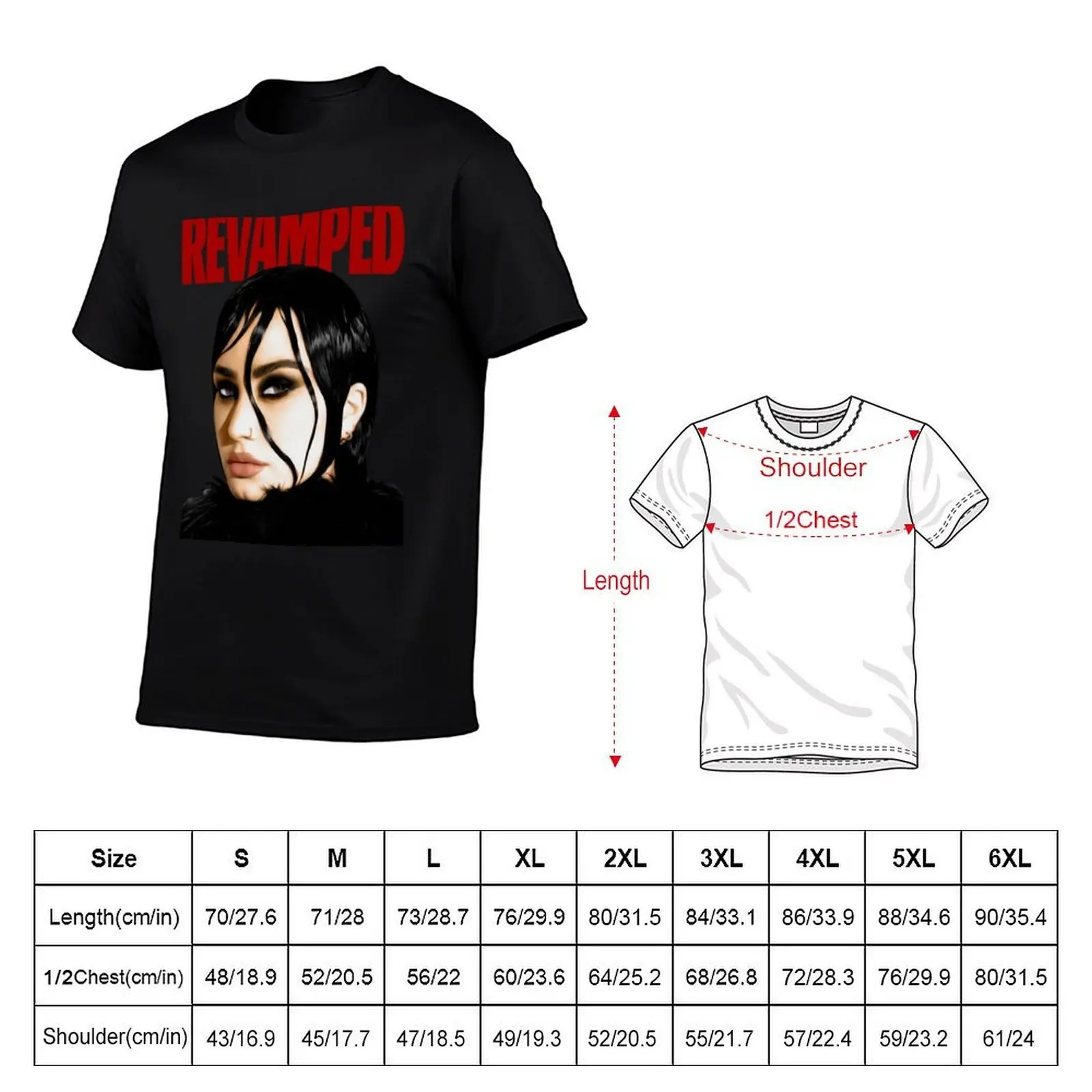REVAMPED T-Shirt, Summer Casual Cotton Tee, Oversized Streetwear Tops, Vintage Graphic Print, Loose Fit Short Sleeve
