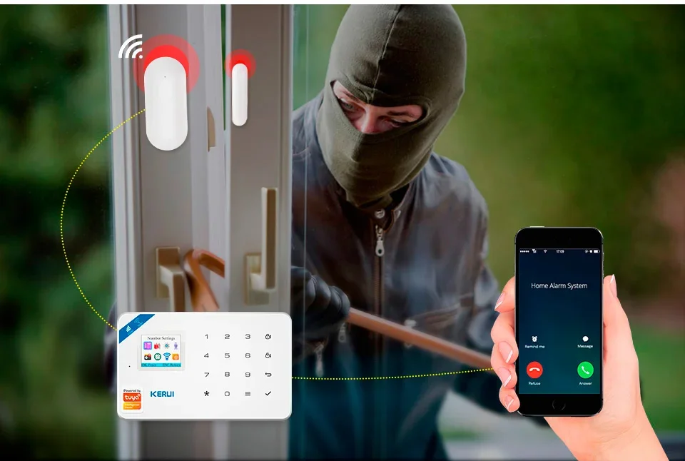 Draadloze Mini Kleine Micro Deursensor Home Security Deur Raam Sensor Bewegingsmelder Voor GSM WIFI Alarmsysteem Anti-sabotage
