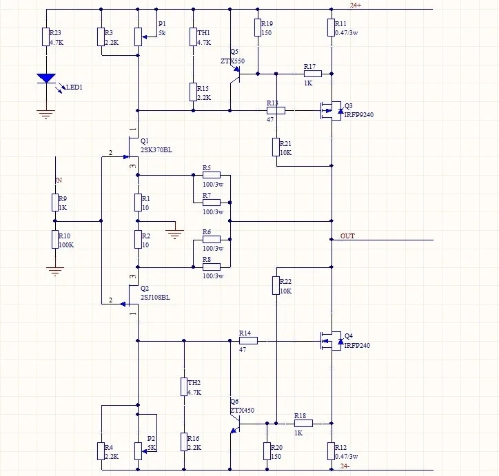 1 Pair X5 Class A Stereo 25WX2 Audio Amplifier Board PCB Based on PASS F5 Power Amp Circuit