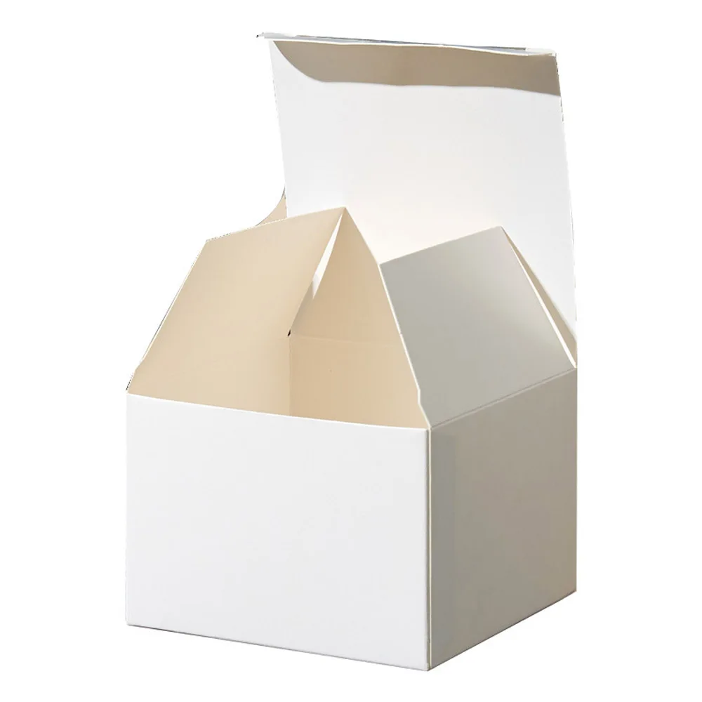 

White Kraft Paper Party Gift Box Cardboard Cosmetic Stoarge DIY Handicrafts Box for Wedding Party, Birthday Party Christmas Gift