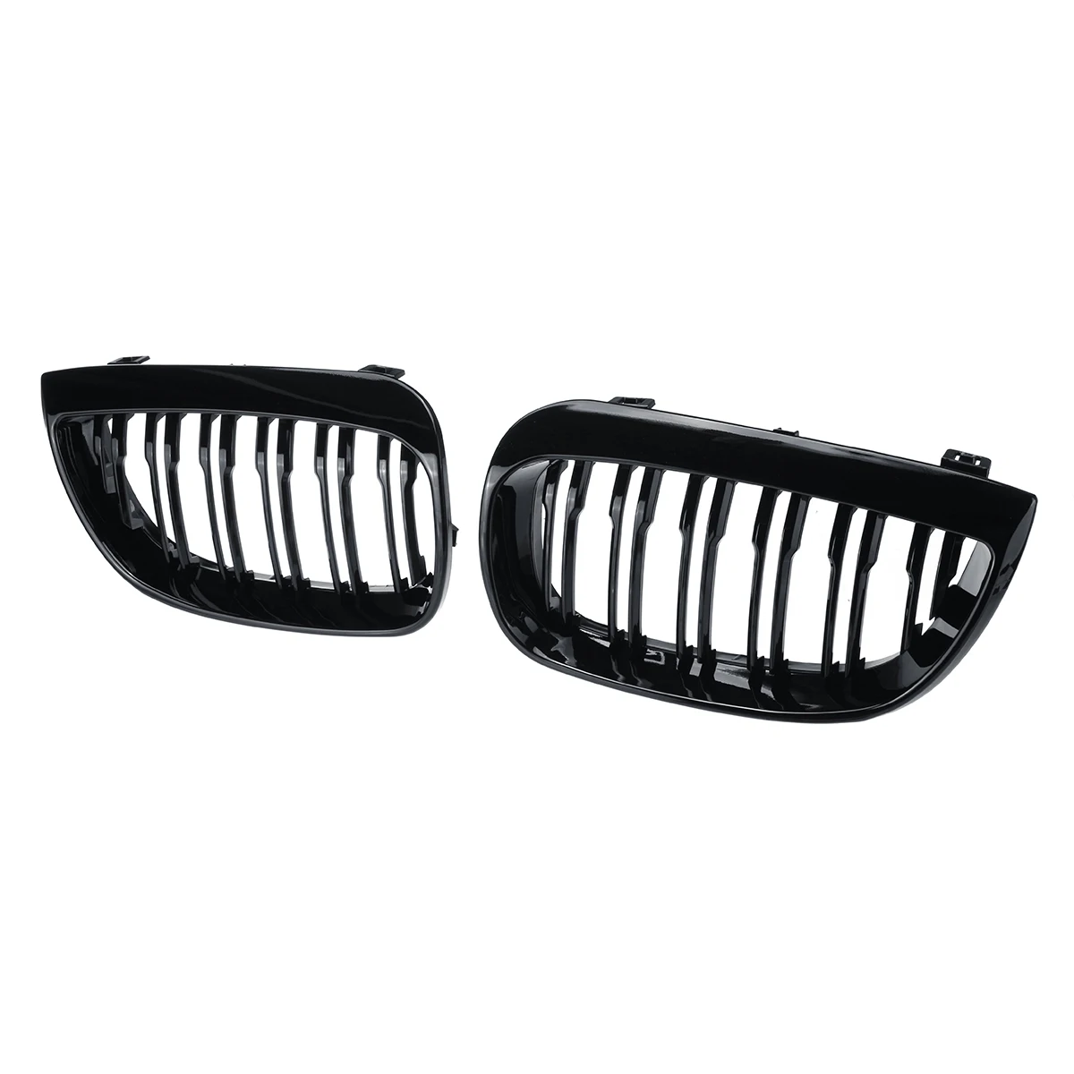 Pair Car Front Kidney Grille For BMW E81 E87 2004-2007 M SPORT Pre-facelift Racing Grills Grilles Auto ABS Grill Accessories