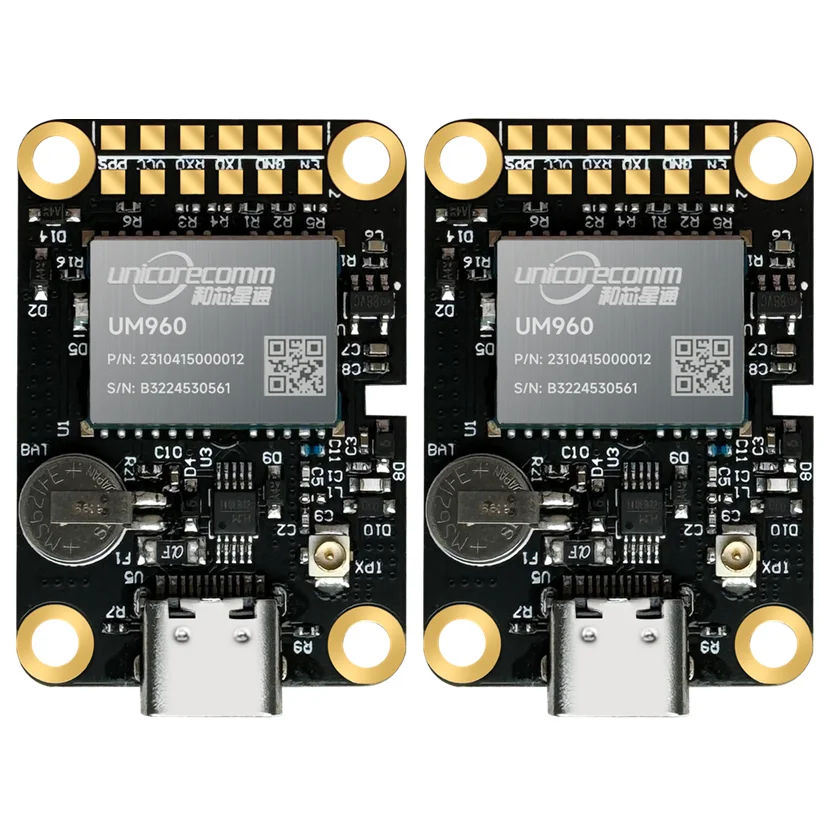 Módulo GPS-RTK UM960, Placa de Desarrollo BDS/GPS/GLONASS/Galileo/QZSS, RTK Diferencial de Alta Precisión a Nivel Centimétrico, 20Hz