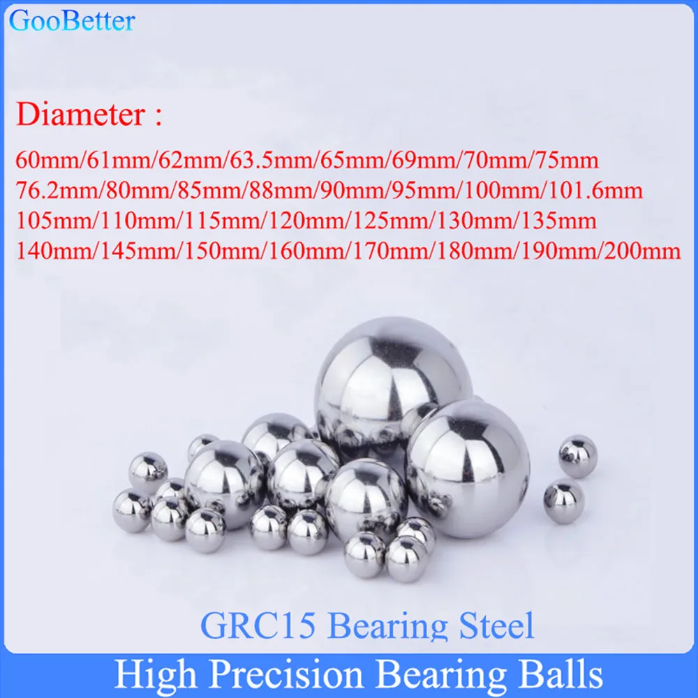 1/2/5Pcs GRC15 Bearing Steel Ball Diameter 60mm-200mm High Precision Bearing Balls Smooth Solid Balls