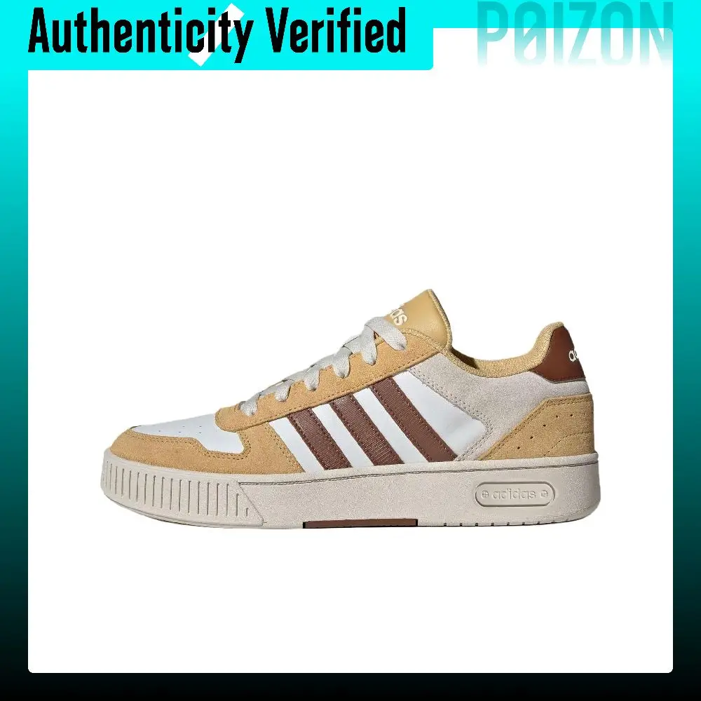 Adidas D PAD Low top Skateboard Shoes Unisex White Brown Yellow JP8235