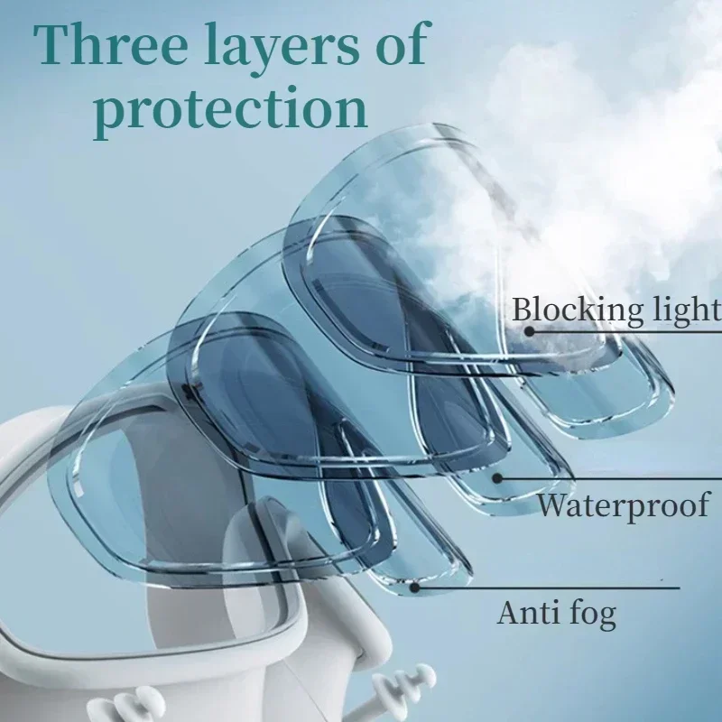 2025 نظارات السباحة إطار كبير للبالغين والأطفال جودة عالية نظارات السباحة المضادة للضباب مقاوم للماء HD نظارات السباحة معدات السباحة