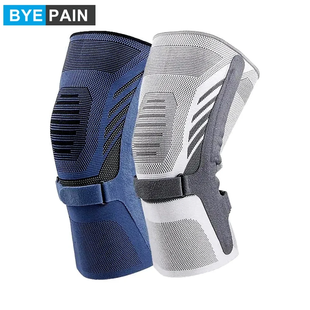 Knee Compression Sleeve - Knee Brace with Side Stabilizers & Patella Tendon Strap for Working Out, Arthritis & Meniscus Tear