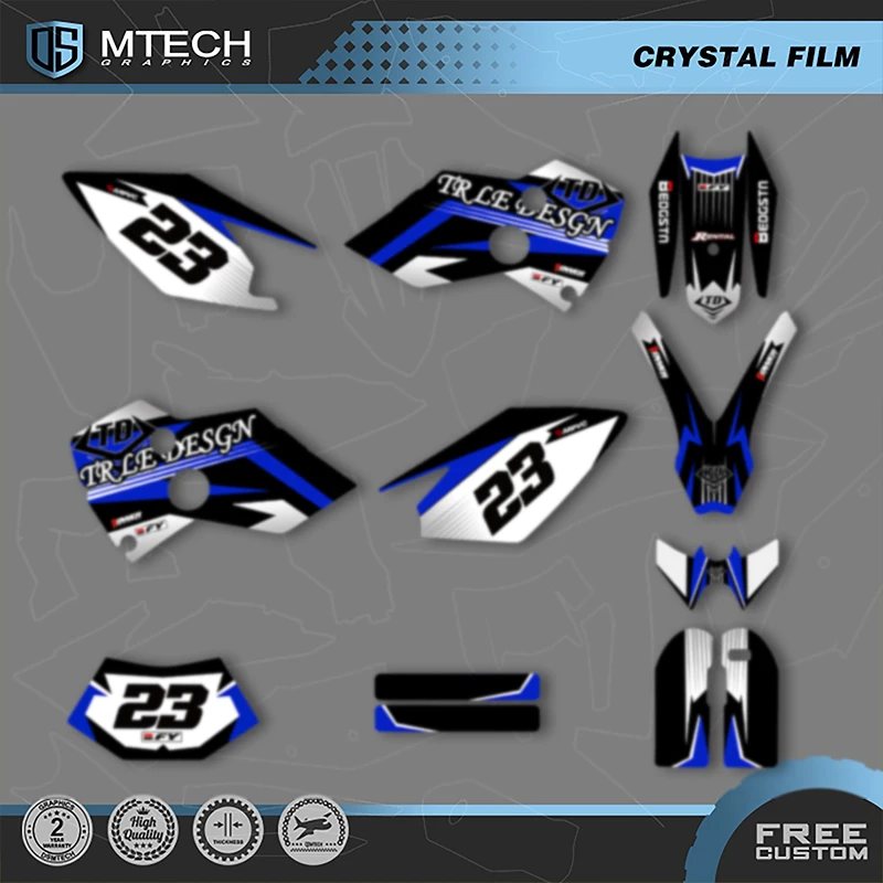 

DSMTECH Custom Motorcycle Graphics Background Decal Stickers Kits for Husaberg FE 2001 2002 2003 2004 2005 002