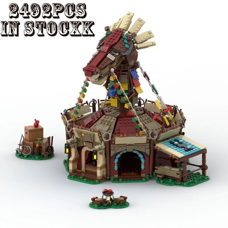 

MOC-108067 Building Block Legend Temple, креативная сборка, детская игрушка для мальчиков, праздничные подарки на день рождения, Рождество