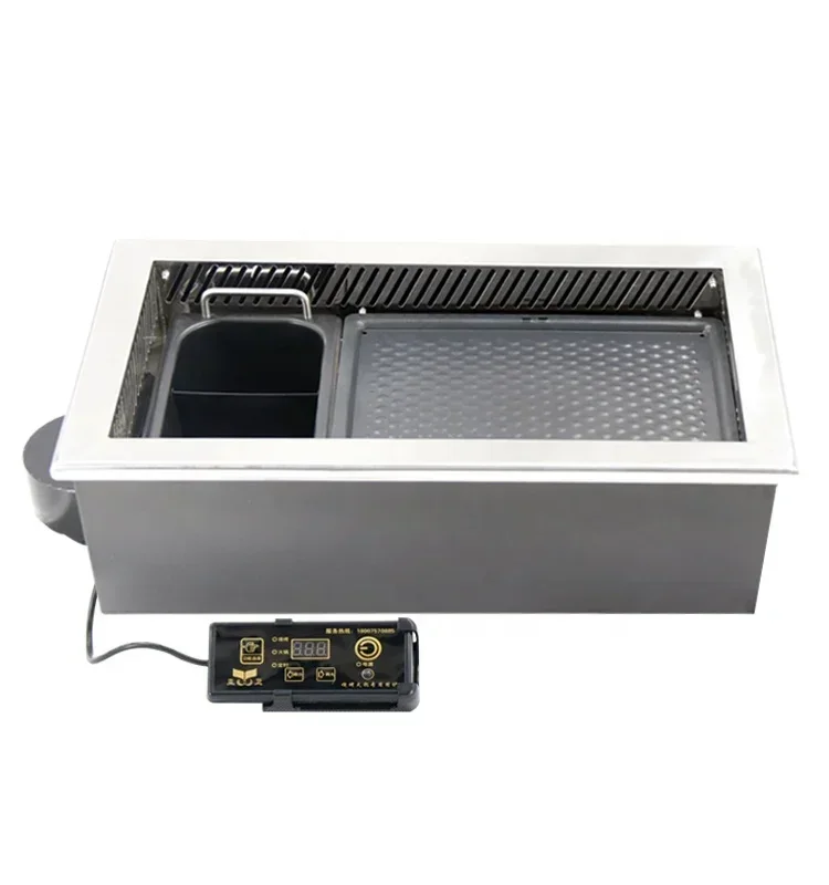 

Электрическая кастрюля Yawei 630A и гриль для барбекю, бездымная сковорода-гриль в китайском стиле, горячая кастрюля