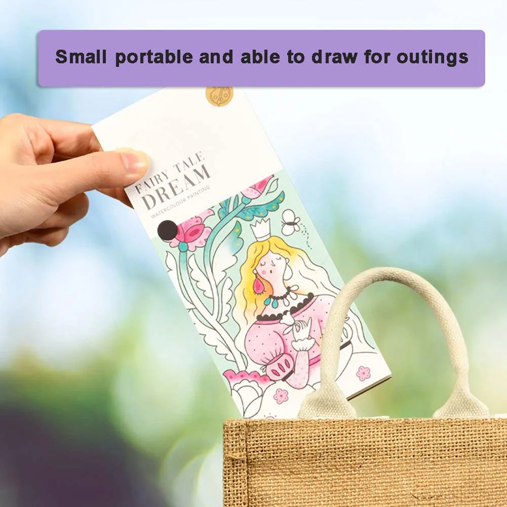 Pocket Aquarel Schilderij Boeken Voor Kinderen Aquarel Boeken Met Verf En Penseel