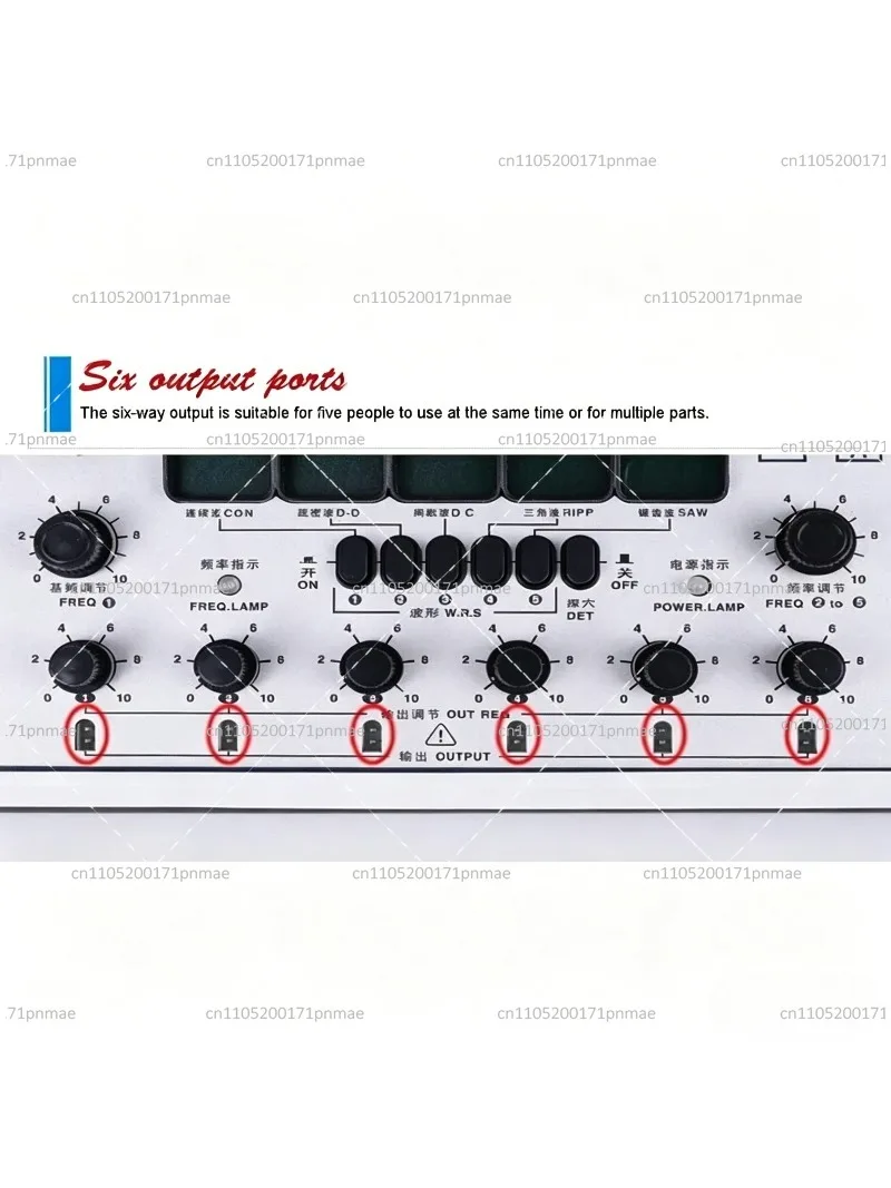 Multifunctional 6-Channel Electric Massager for Neuromuscular Therapy, Portable Muscle Stimulator