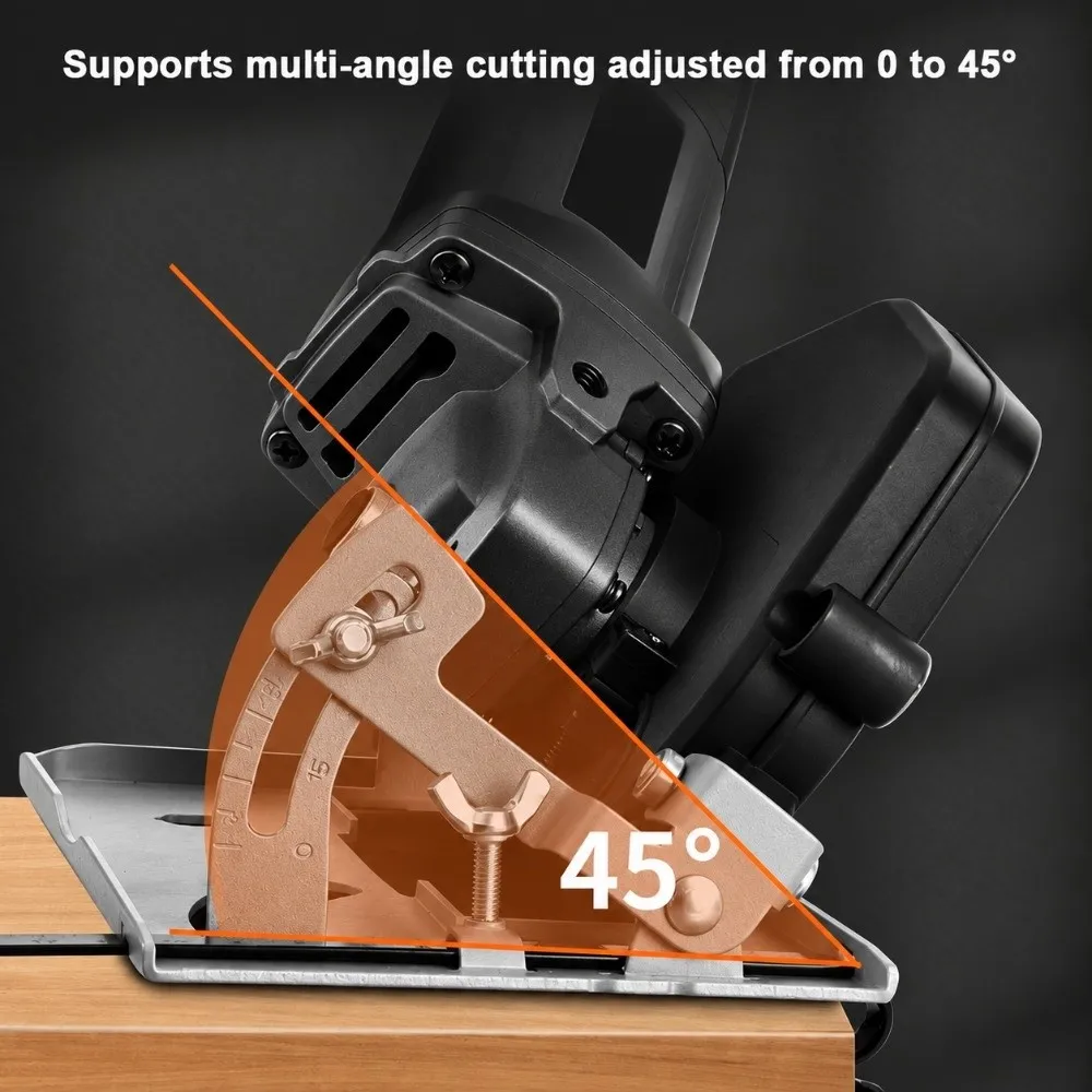 9pcs 0-40mm Cutting Depth Positioning Bracket Nonslip Handle Auxiliary Handle Angle Grinder Bracket Modified Design