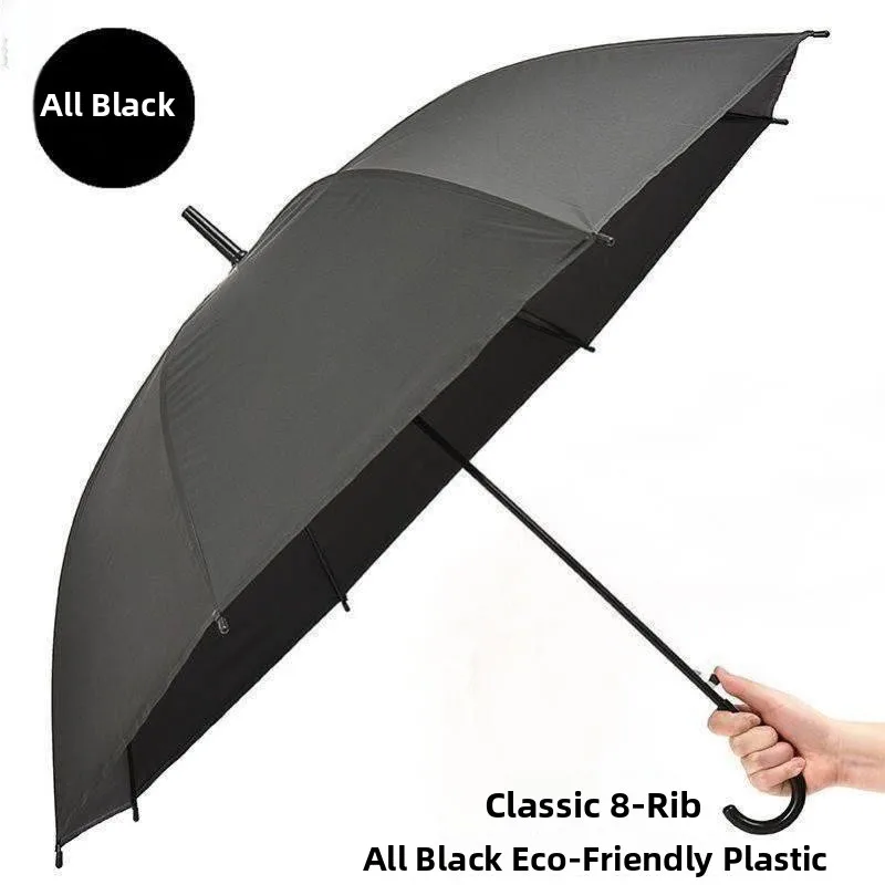 

Черный траурный зонт в традиционном стиле для похоронных церемоний, с длинной ручкой, 8 или 10 спиц, большой размер, водонепроницаемый, для дома и улицы