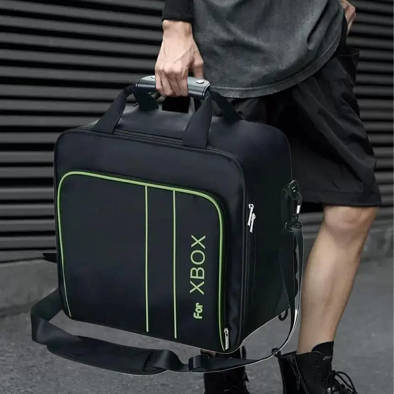 Console Carrying Bag Oxford Cloth Console Carrier Game Console Carrying Case Lightweight Travel Bag Protective Storage Bag For