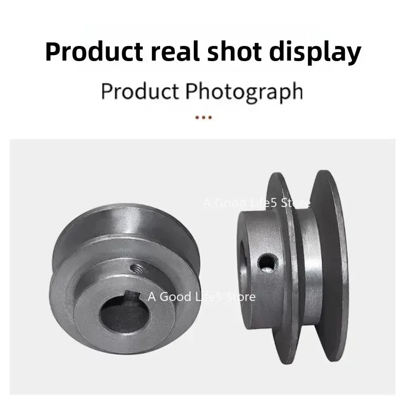 Type A Single Groove Motor Pulley Gear Reducer Triangle Drive Wheel for Engine Generator Replacement Parts