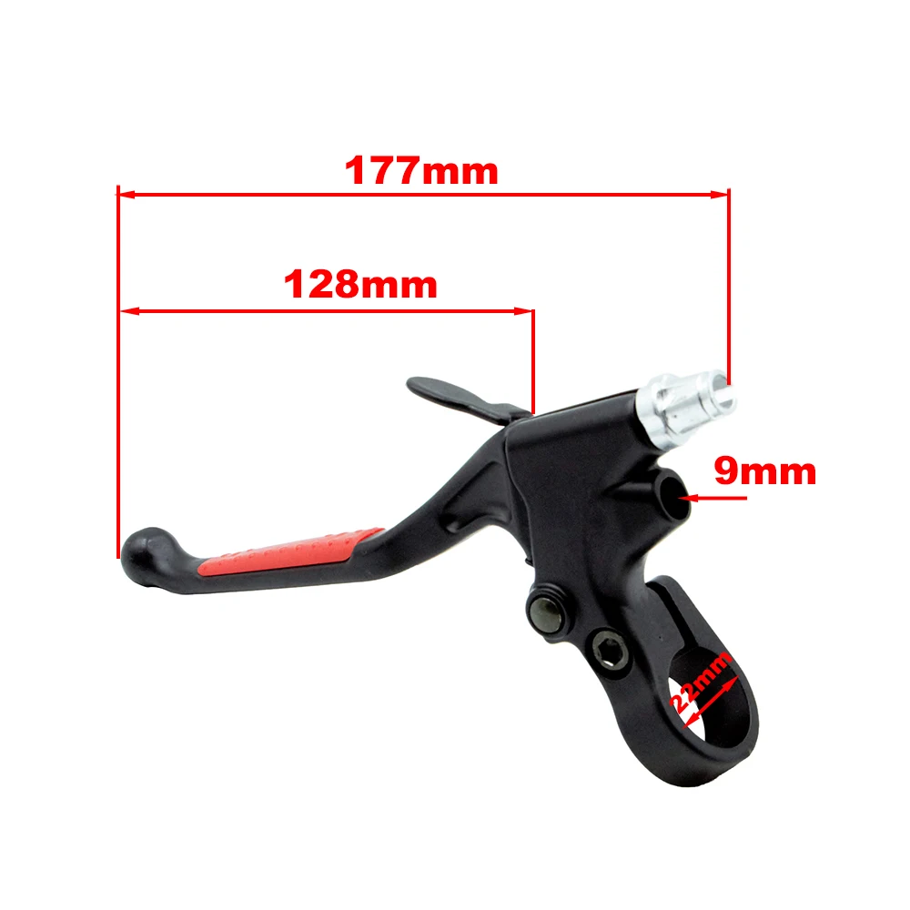 Motorcycle Bicycle Long Handle Clutch Brake Lever Grip Suitable for 50CC 60CC 80CC Electric Bicycle Bicycle Parts