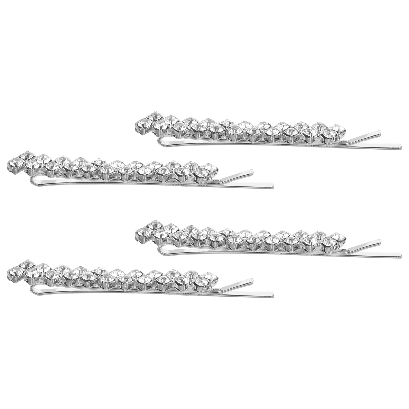 1 مجموعة كريستال حجر الراين دبابيس الشعر موضة المعادن بوبي دبابيس الشعر حفل زفاف الرقص المشاركة مشبك شعر مشبك شعر
