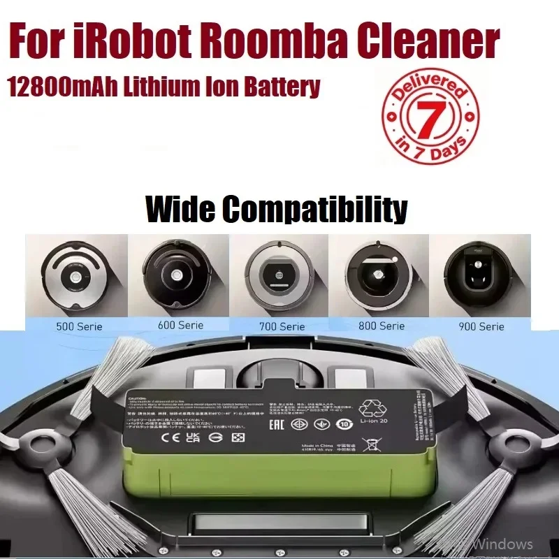 Batterili-Ion 14,4V Akku für Irobot Roomba 900 800 700 600 Serie 960 980 981 965 895 890 860 695 692 690 680 675 Reiniger