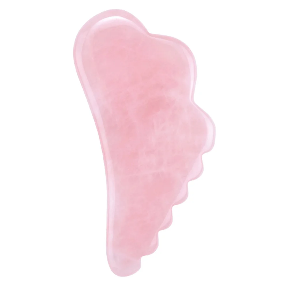 

Powder Quartz Wing Scraping Board Crystal Plate Pink Massage Tool Body Tools Facial Shape Jade Potable Supplies Face