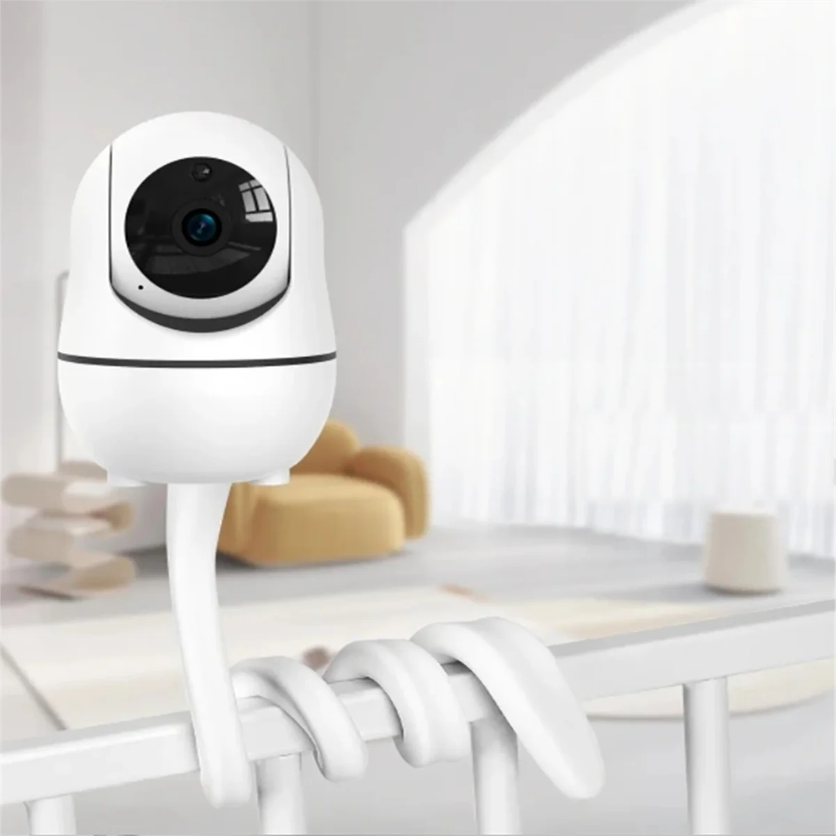 BABQ Baby Monitor Silicone Bracket, Compatible with SM70PTZ/SM650/SM50/SM55, Multifunctional White Silicone Bracket