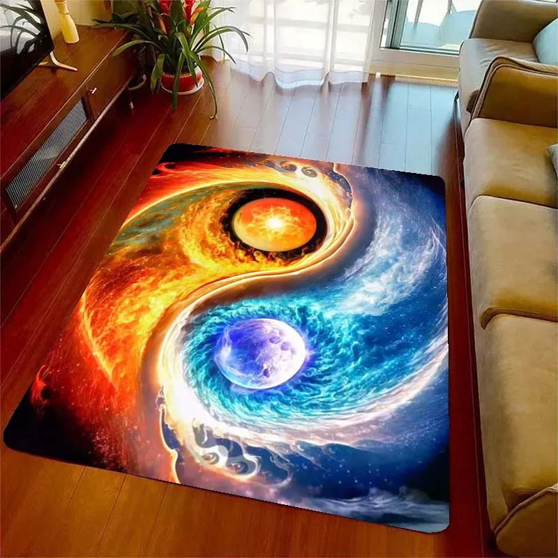 

Коврики Tai Chi Bagua Universe планеты Инь Янь для гостиной спальни декоративный коврик детская игровая комната Коврик противоскользящий ковер