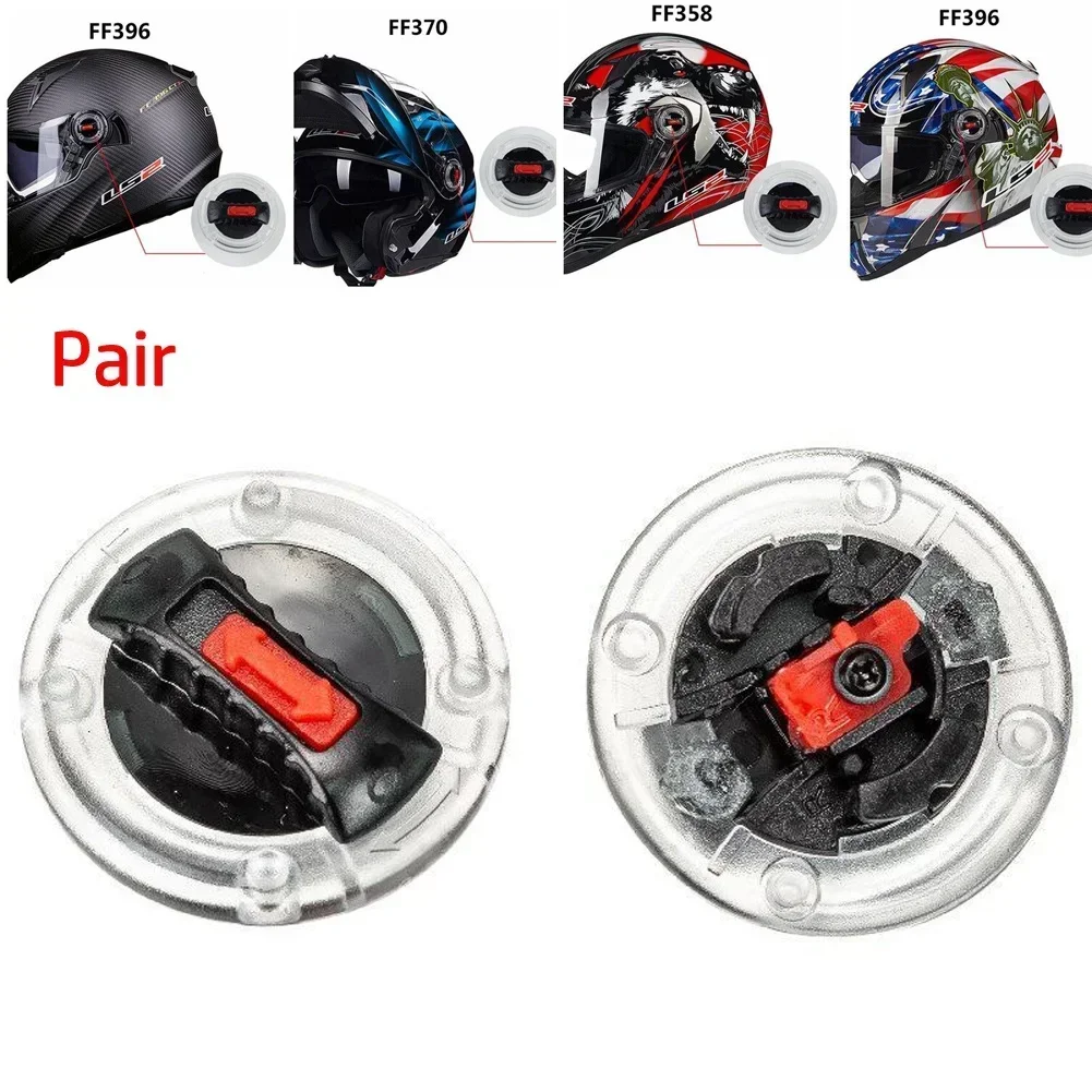 For LS2 FF386 Helmet Visor Screws Kit For LS2 FF386 For LS2 FF396 Plastic Set Accessories Round Attachment Clips NEW