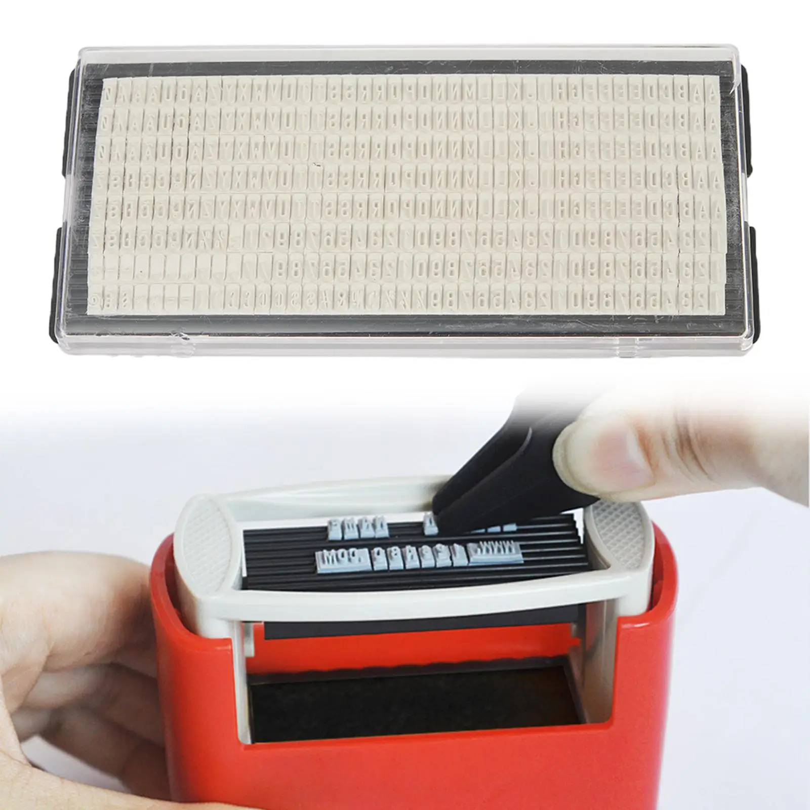 Self Inking Stamp Set Number DIY Character Stamp for Office Parents Teachers