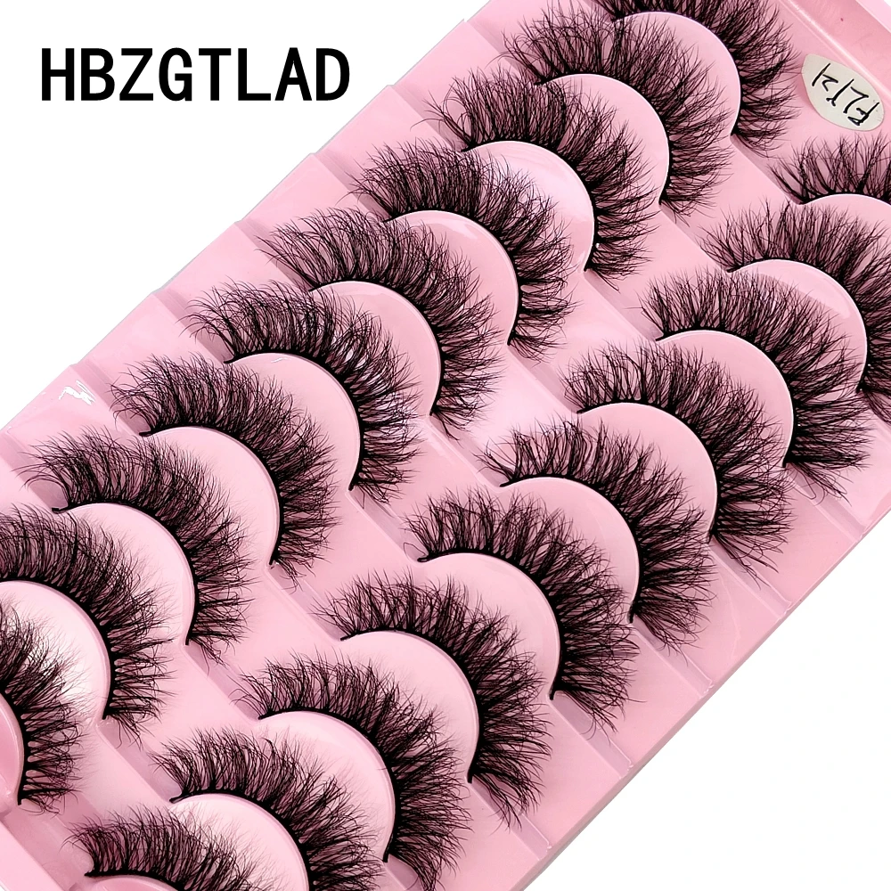 HBZGTLAD 10 Paar 3D Kunstnerz-Wimpern Flauschig Weich Voll Dick Natürlich Lang Falsche Wimpern Lockige Wimpern Großhandel Wimpern – Detail 27
