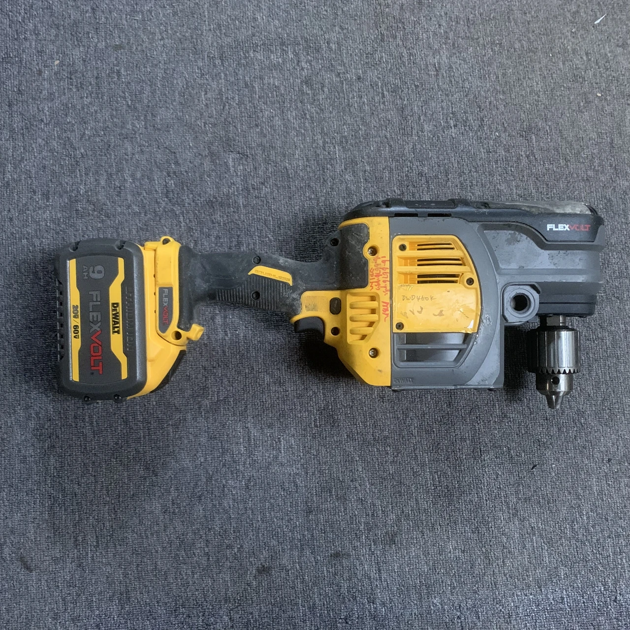 DeWalt DCD460 60V Max Li IOn Flexvolt Joist Drill & Stud Bare Includes 9.0AH battery second-hand