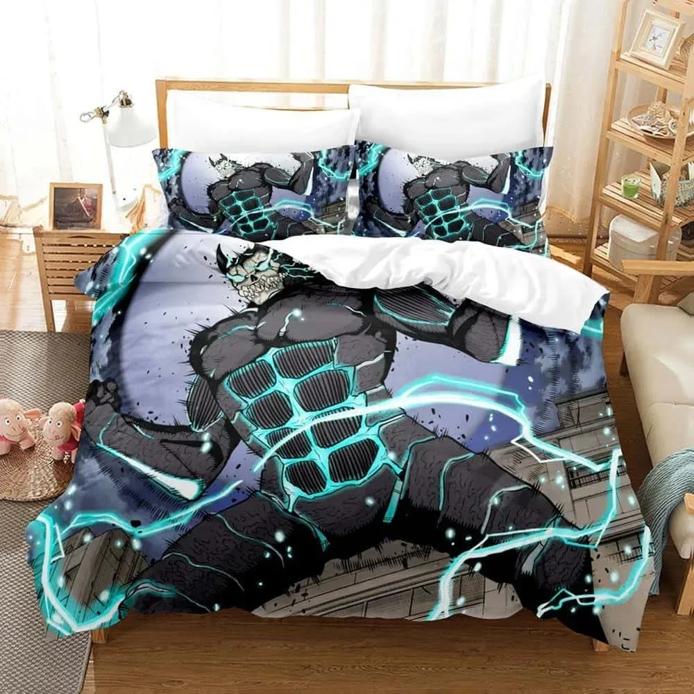 

3D Anime Kaiju No 8 Bedding Set Single Twin Full Queen King Size Bed Set Adult Kid Bedroom Duvet cover Sets For Home Textiles