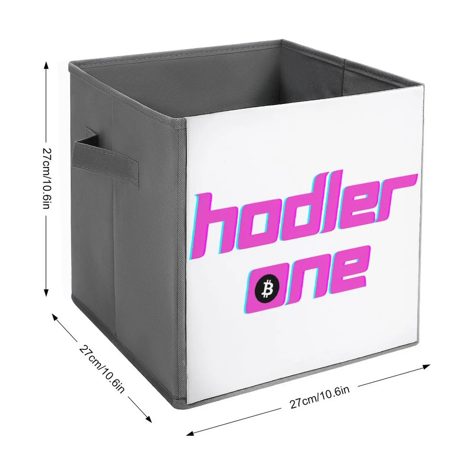 Storage Bins Bitcoin (BTC) Hodler One For Sale Organizer Division Funny Graphic Folding Storage Box Super Soft Convenient Storag