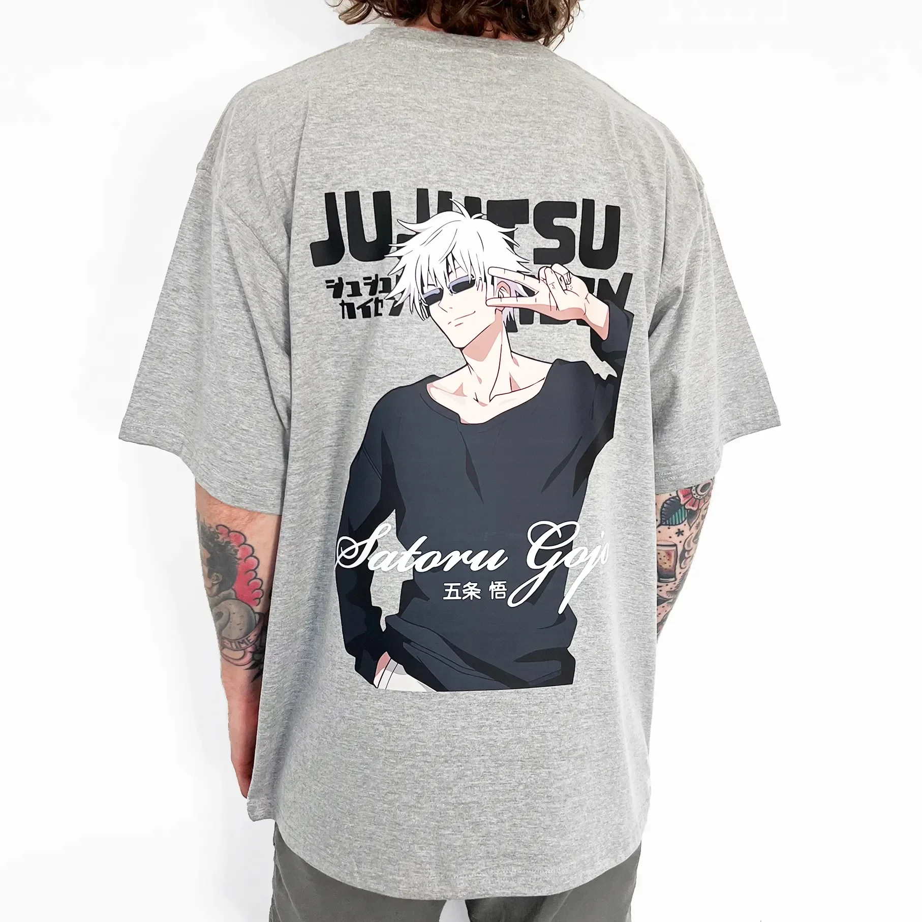 

Летняя футболка Jujutsu Kaisen Anime Gojo Satoru, женская футболка большого размера в стиле Харадзюку, повседневная удобная винтажная свободная футболка для фитнеса с коротким рукавом Y2K