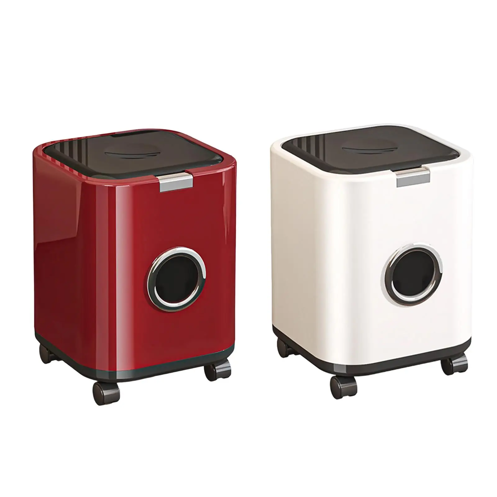 

Контейнер для мусора на колесах, подвижная декоративная корзина для мусора, мусорное ведро для ванной комнаты, туалетного столика, спальни, гаража, офиса