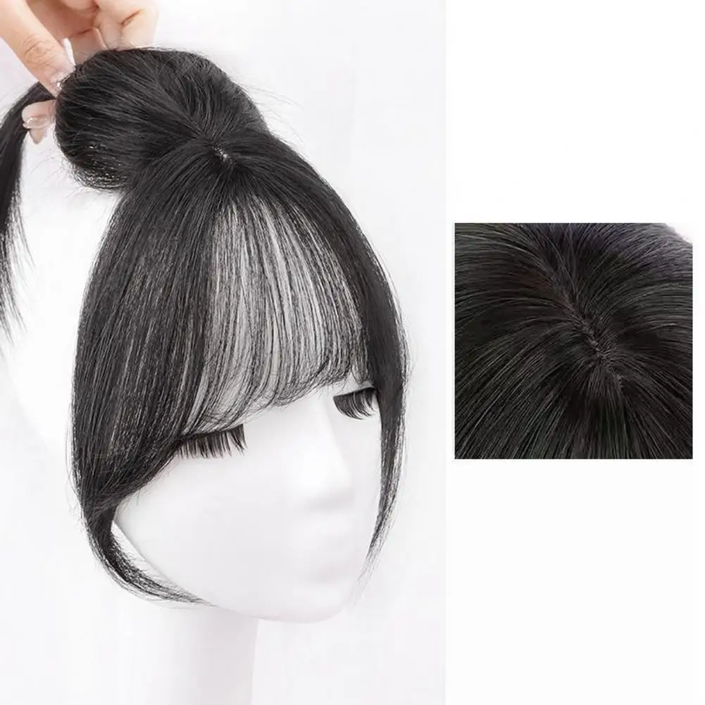 

Women Bangs Wig Natural Wispy French Bangs Forehead Hair Extensions Black Brown Curved Air Bangs Fringe Wig Hairpieces Women Wig
