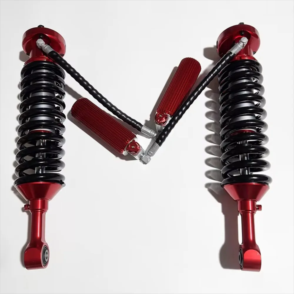 2 Inch Front 2.5 Rear 2.25   Red   Adjustable Compression 8 Segments Adjustable Rebound 6 Segments   4x4   Off-Road