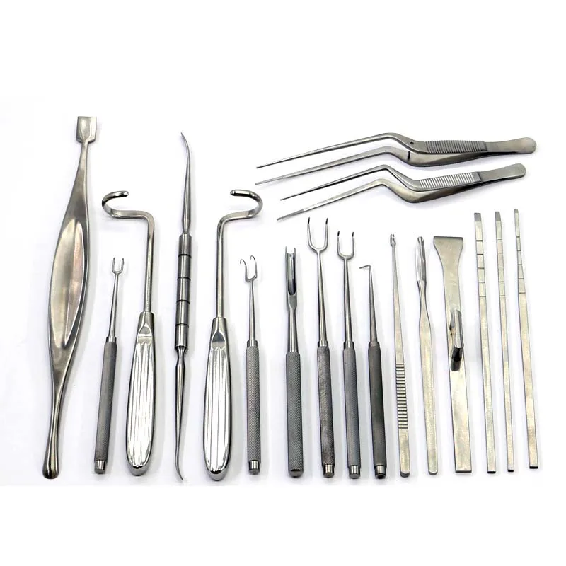 Rhinoplasty Kit Nasal Scissors Stainless Steel 23pcs Septum Scissors Carved Nose Needle Holder Surgical Instruments And Tools