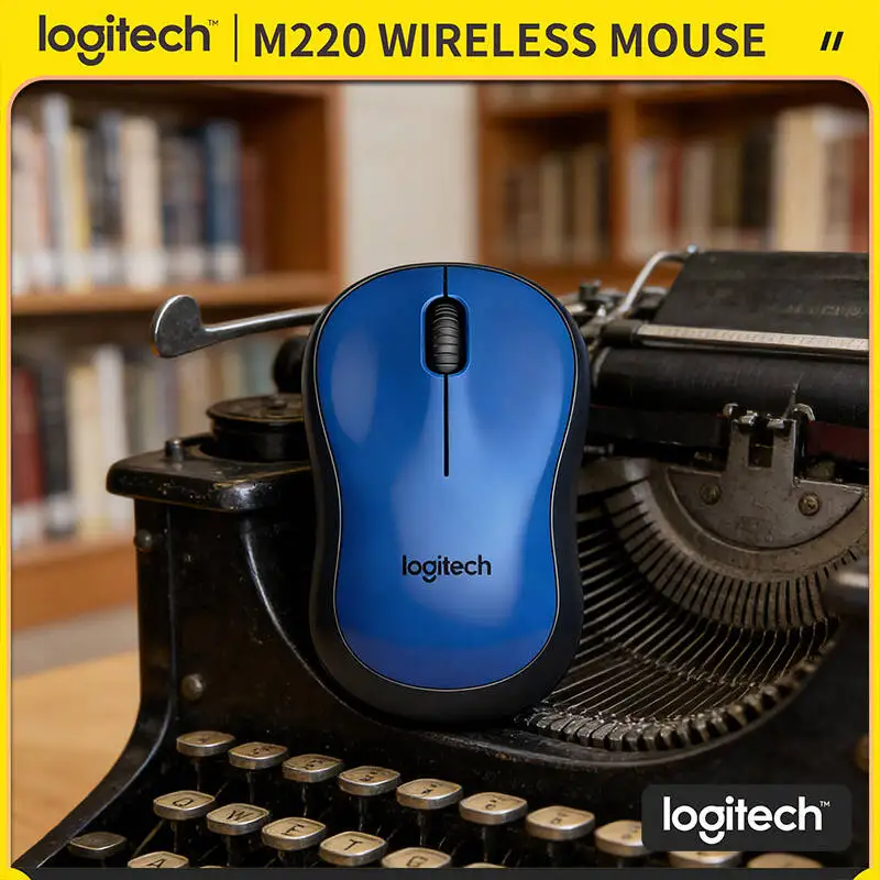 

Logitech M220 Wireless Mouse Silent Clicks 10m Working Range 18-Month Battery Plug And Play Nano Receiver Office Home Tool
