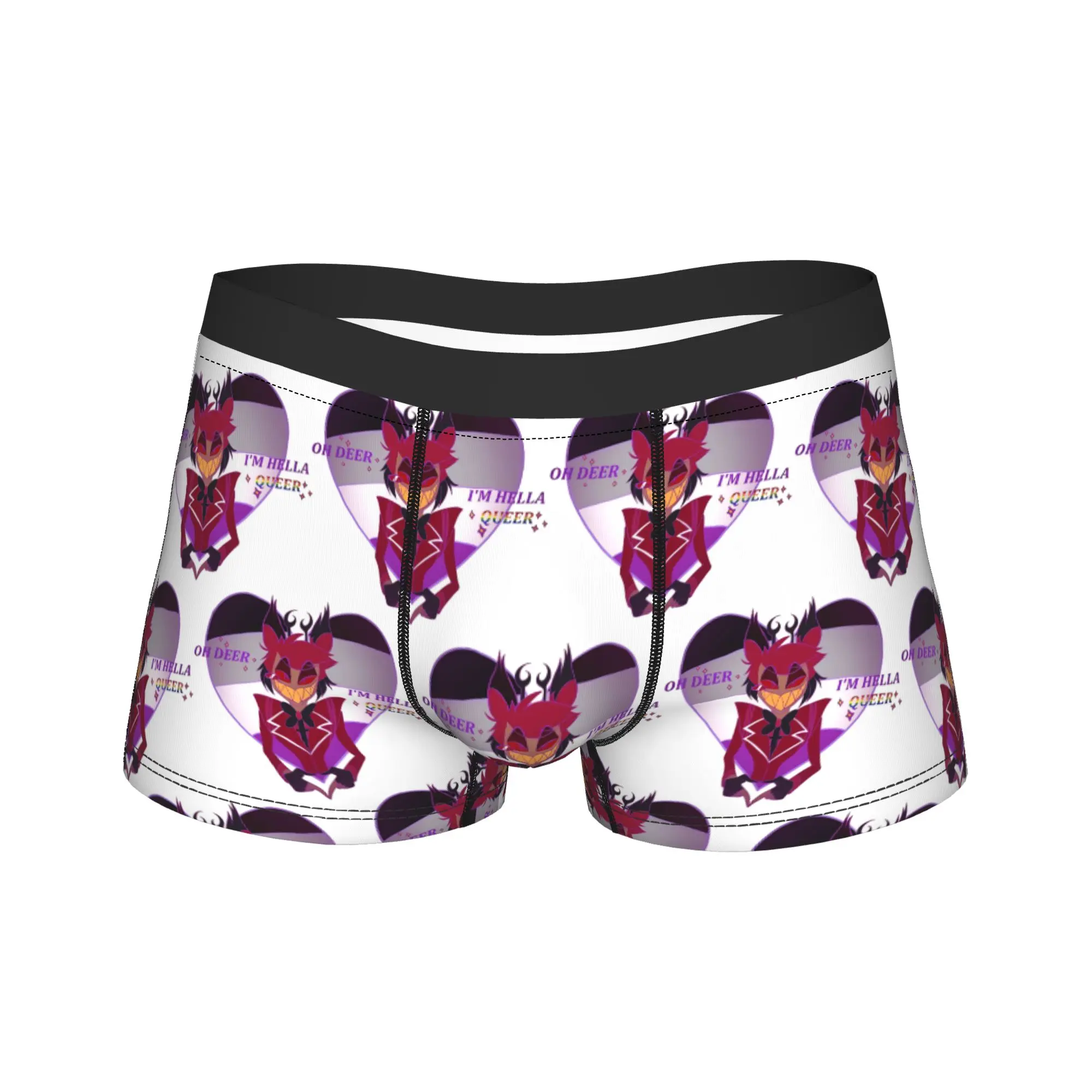 

Hazbins Hotels Alastor Underwear Black Comedy Television Series Boxer Shorts High Quality Men Panties Classic Shorts Briefs