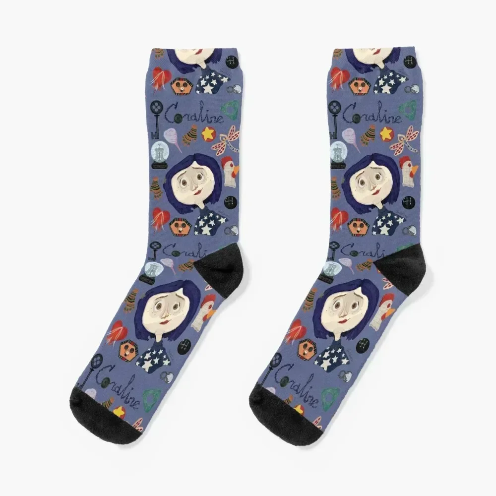 Feeling Blue At the Pink Palace Apartments Pattern Socks Men's kids essential Men Socks Women's